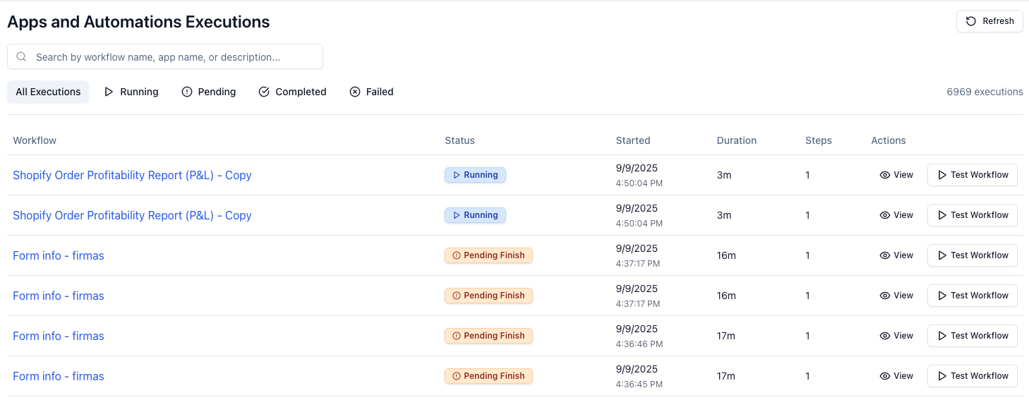 Real-time Excel dashboard monitoring
